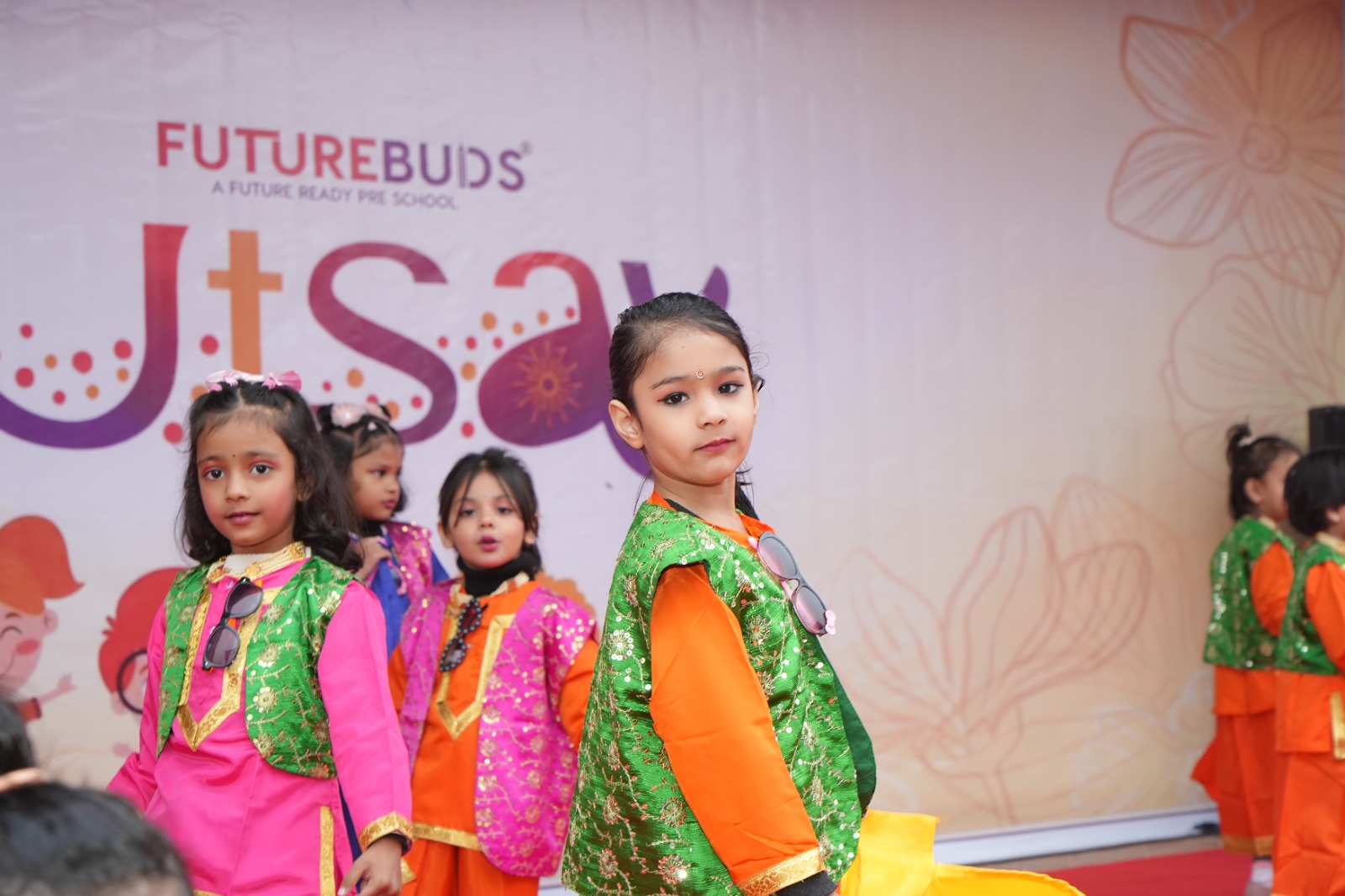 Students in costume close-up
